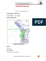 Informe de Calicatas