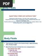 Body Fluids: Jayanti Tokkas, Shalini Jain and Hariom Yadav