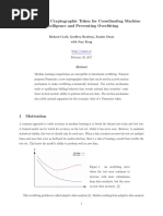 Numeraire: A Cryptographic Token For Coordinating Machine Intelligence and Preventing Overfitting