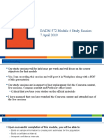 BADM 572 Module 4 Study Session 7 April 2019