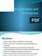 Public Administration and Bureaucracy