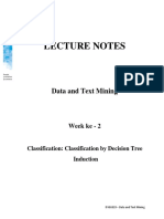 Lecture Notes: Data and Text Mining