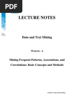 Lecture Notes: Data and Text Mining