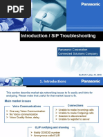 Introduction / SIP Troubleshooting: Panasonic Corporation Connected Solutions Company