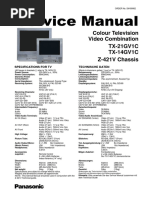 Colour Television Video Combination TX-21GV1C TX-14GV1C Z-421V Chassis