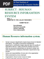 Human Resource Information System