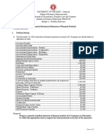 M4 - Problem Exercises - Statement of Financial Position PDF