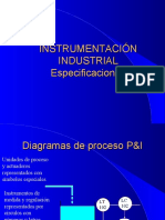 Especificaciones de La INSTRUMENTACIÓN