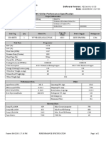 Software Version: Date: YVWE Chiller Performance Specification