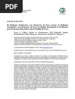 Paper - Evaluando La Evidencia para Priorizar Bienestar Sobre Pérdida de Peso