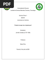 Presión de Vapor de Un Líquido Puro PDF