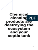 Chemical Cleaning Products Are Destroying The Ecosystem and Your Septic Tank - Organica Biotech