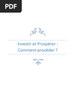 Investir Et Prosperer - Comment Proceder PDF