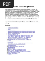 Annotated Power Purchase Agreement