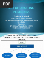 Art of Drafting Pleadings: Pradeep. K Mittal