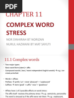 11 Complex Word Stress