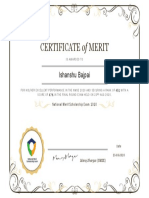 Certificate of Merit: Ishanshu Bajpai