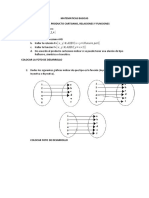 Taller 2. Producto Cartesiano, Relacion y Funcion