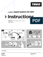 Instructions: Thule Rapid System Kit 1651