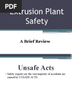 Extrusion Plant Safety: A Brief Review