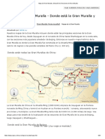 Mapa de Gran Muralla, Ubicación de Secciones de Gran Muralla