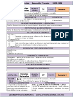 Septiembre - 3er Grado Ciencias Naturales (2020-2021)