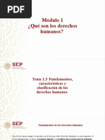 1.3 Fundamentos, Características y Clasificación de Los Derechos Humanos