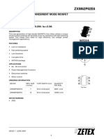 ZXM62P02E6: 20V P-Channel Enhancement Mode Mosfet