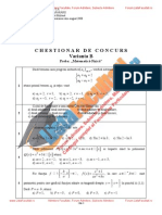 ListaFacultati - Ro Subiecte Admitere Academia Tehnica Militara Bucuresti Matematica Fizica 2008