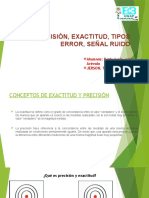 Precicion Exactitud, Tipos de Error y Ruido Corregido