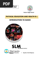 Physical Education and Health-G12 Introduction To Dance: Not For Sale