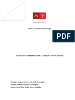 Avaliação de Desempenho e Satisfação Dos Avaliados