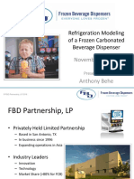 Refrigeration Modeling of A Frozen Carbonated Beverage Dispenser