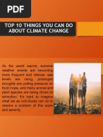 Top 10 Things You Can Do About Climate Change