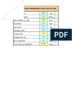 Formwork Load Calculation