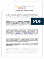 Costumbres y Tradiciones Del Ecuador