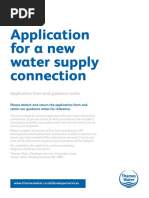 New Water Supply Connection Application Form