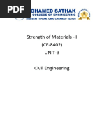 Strength of Materials - II (CE-8402) UNIT-3