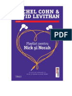 Playlist Pentru Nick Si Norah Rachel Cohn Amp David Levithan PDF