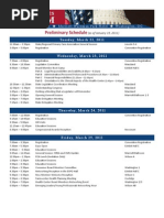 NACHC 2011 Policy and Issues Schedule at A Glance