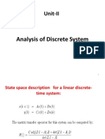 Unit-II: Analysis of Discrete System