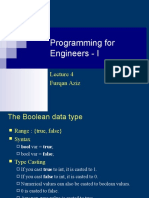 Programming For Engineers - I: Furqan Aziz