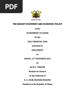 2016 Budget Statement and Economic Policy of Ghana