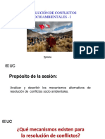 Sesion 11 Resolución de Conflictos Sociambientales I PDF