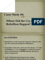 Cases Study #4: Where Did The Cry of Rebellion Happen?