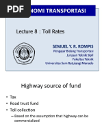 Lecture 8 - Transportation Economics - Toll Rates