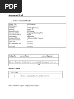 Assessment Brief: 1. Unit and Assessment Details 2