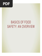 Basics of Food Safety: An Overview