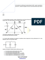 Exercícios de Física - Eletrodinâmica - 2 - CEAP - 2020