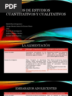 Ejemplos de Estudios Cuantitativos y Cualitativos ISABELA RUIZ